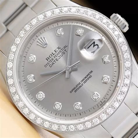 rolex datejust grigio e oro